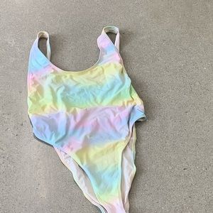 Rainbow bathing suit